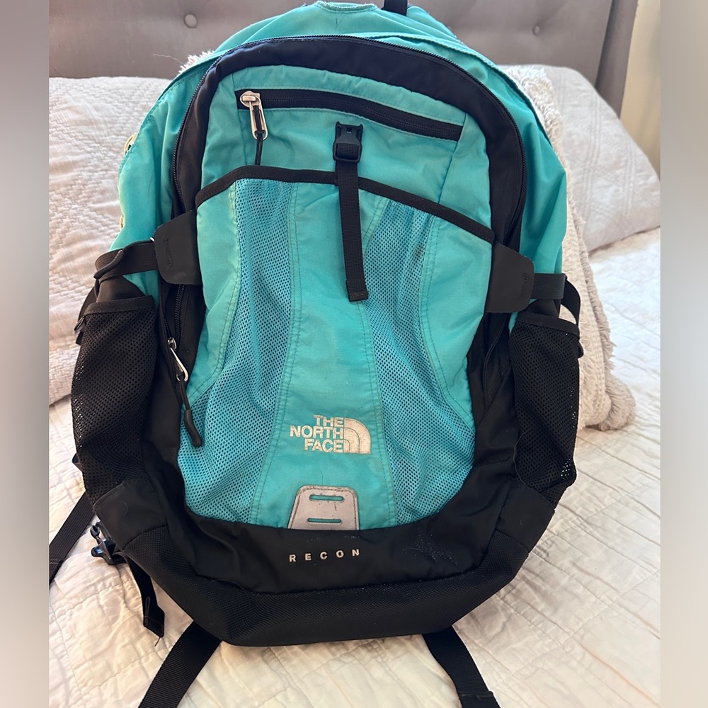 Turquoise northface recon bag